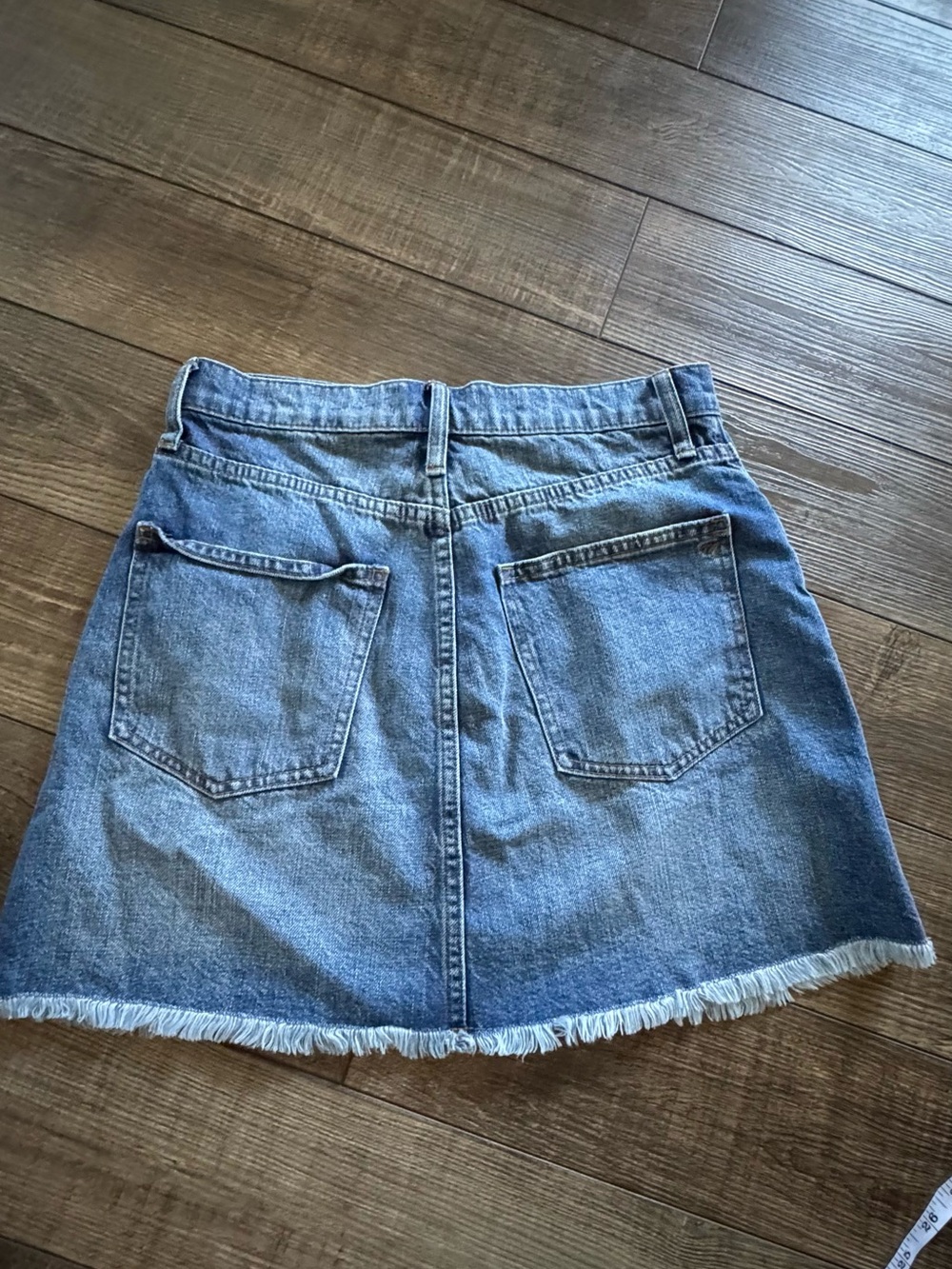Madewell Denim A-Line Skirt with Frayed Hem - Picture 5 of 5